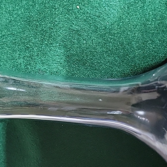 Crackle vase 8" blue - Picture 3 of 3